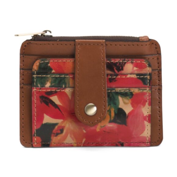 PATRICIA NASH Handbags - PATRICIA NASH Spring Multi Print Leather Cassis Id And Credit Card Case Wallet